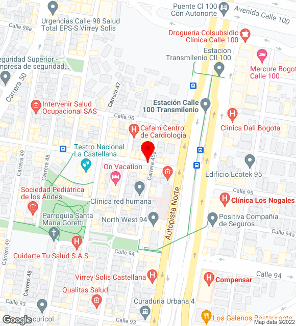 Mapa da localização
