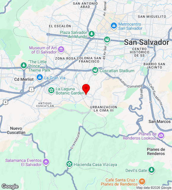 Mapa da localização