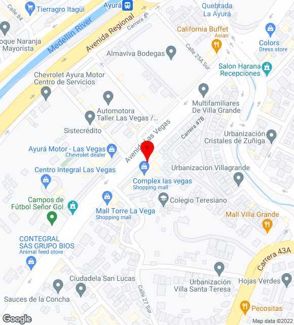 Mapa da localização